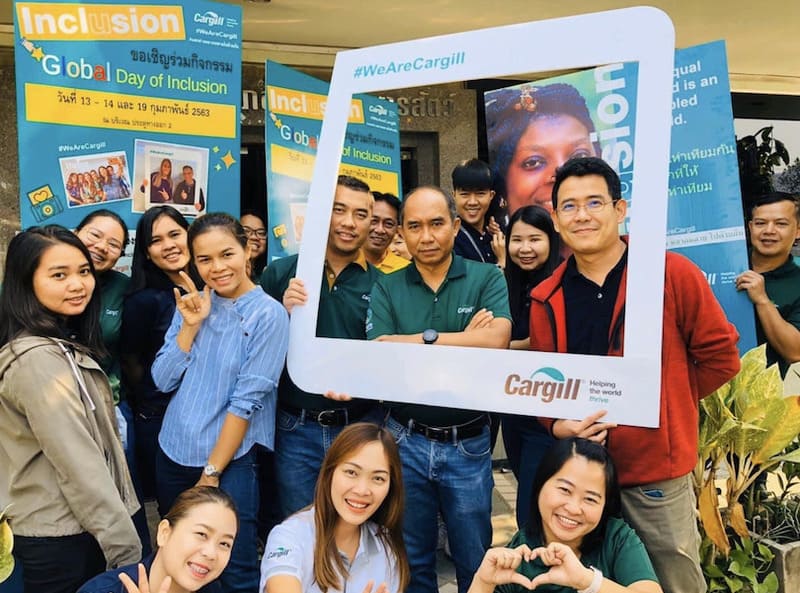 a group of Cargill employees in Thailand